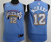 Grizzlies 12 Ja Morant Blue City Edition Nike Swingman Jersey,baseball caps,new era cap wholesale,wholesale hats